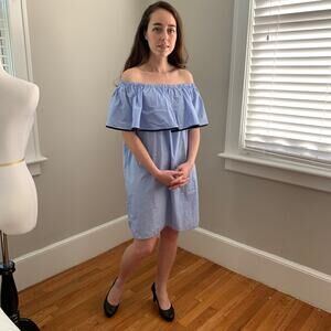 J. Crew Off-Shoulder Peasant Dress, Size XXS